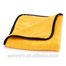 Chiffon de nettoyage de serviette en microfibre pas cher personnalisé jaune Ht-078 Chine fabricant